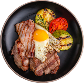 Медальоны гриль с овощами 487