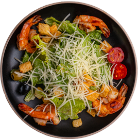 САЛАТ ЦЕЗАРЬ С КРЕВЕТКАМИ 3