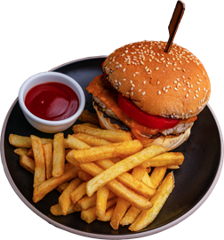 БУРГЕР С КАРТОФЕЛЕМ ФРИ 520